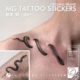 文艺灵蛇图案ins防水显瘦纹身贴纸 tattoo暗黑锁骨性感蛇纹个性