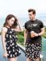Đoạn ngắn catwalk phụ huynh-trẻ em thiết bị du lịch thanh niên cặp đôi đồ bơi phù hợp với ngực nhỏ nữ ảnh cưới mới một lần - Vài đồ bơi 	đồ đôi đi biển dep	