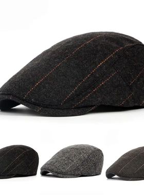 Retro Newsboy Caps Men British Painters Hats Autumn Winter B