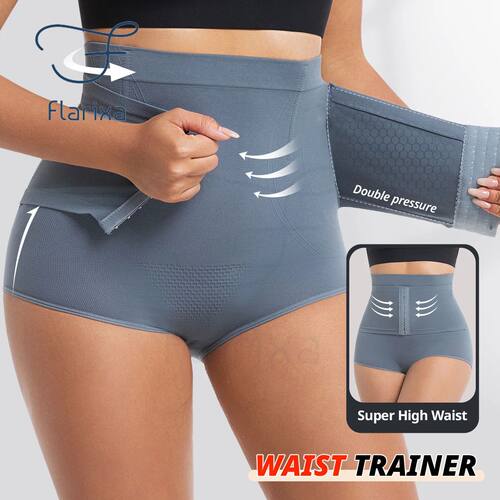 Women Seamless High Waist Waist Cincher Panty Briefs Strong