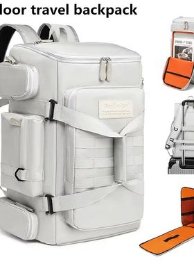 Large capacity fitness bag, travel backpack, dry wet separat