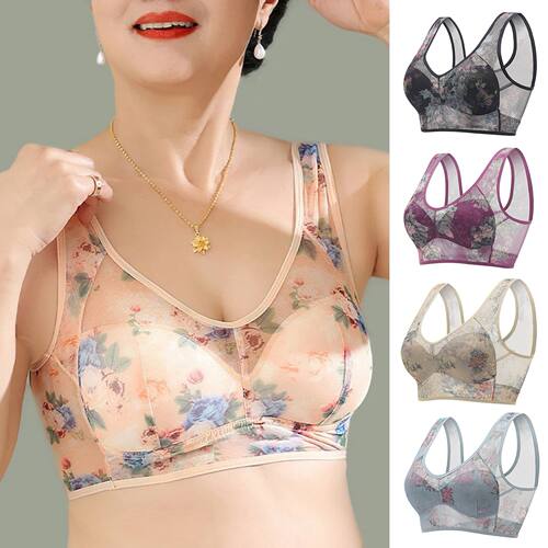 Ice Silk Non Padded Wireless Bra for Women Comfortable Breat