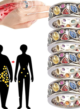 Women Magnetic Therapy Ring Torina Crystal Quartz Ionix Ring