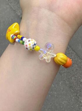 Handmade Elastic Rope Beaded Bracelet Wristband Star Stretch