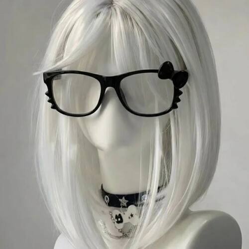 Y2K Glasses Frames Women Cat Ear Retro Leopard Print Eyeglas