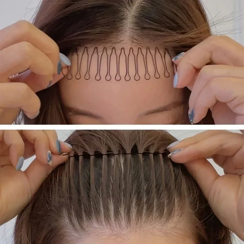 4/5/6pcs Sleek Invisible Hair Styling Clip Combing Tools Rol图片