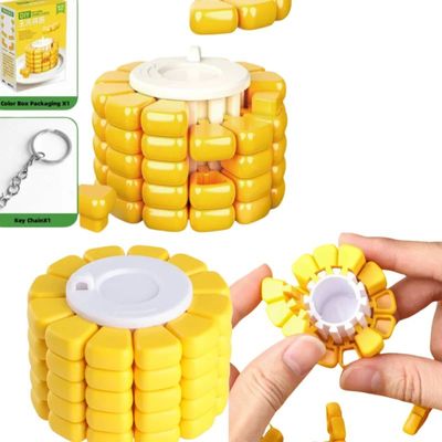 Mini key pendant AB Corn Magic Cube Decompression Brain Burn