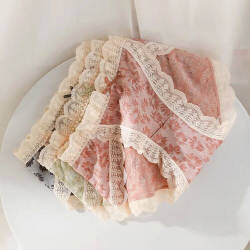 Sexy Lace Panties Women's Underwear Panty Plus SizeFlower Br