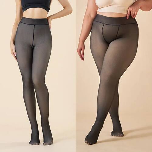 Plus Size Women's Fleece Warm Winter Tights Leggings Thick F