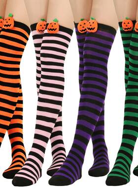 New Halloween Socks Cartoon Devil Socks Over Knee Socks Wome