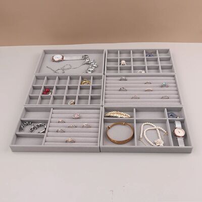 Velvet Jewelry Display Stackable Exquisite Jewellery Holder