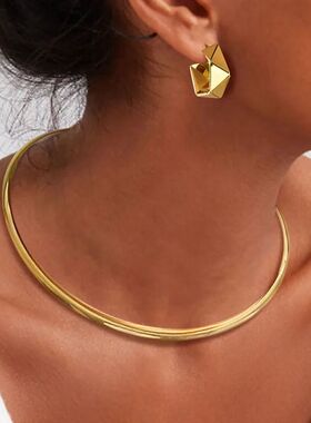 Choker Neck Cuff for Women, Open Collar Choker Torques Neckl