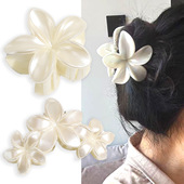 Temperament Elegant Pearl Lily Versat Shark Flower Clip