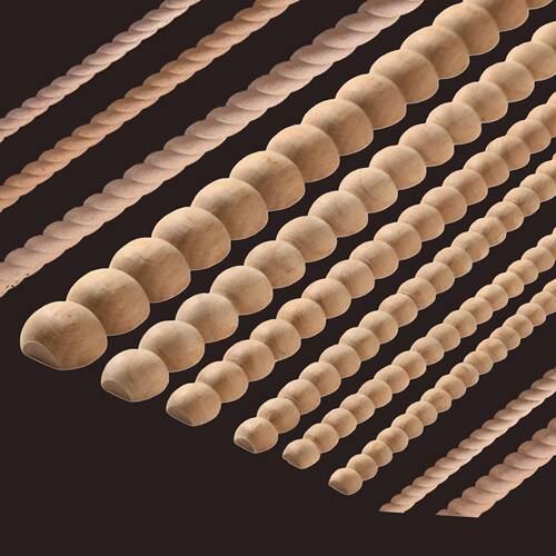 Long Wood Molding Applique Onlay Decal Figurines Wall Decor