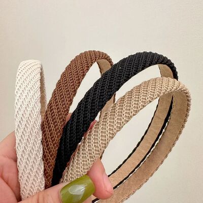 Retro Black White Bezel Hoop Hairbands Vintage Wedding Party