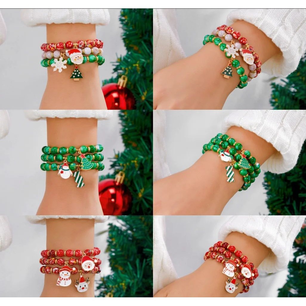 Delightful Christmas Bracelet Assortment for Women with Old