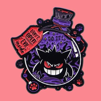 Gengar Cute Metal Enamel Pin Brooches Bag Lapel P Cartoon Ba