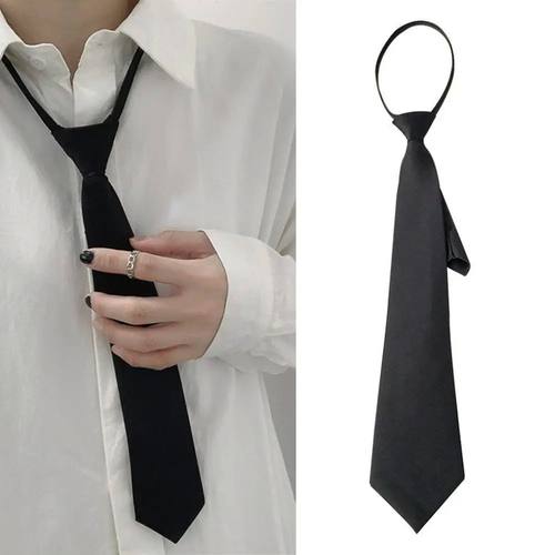 Unisex Ties Retro Silky Narrow Neck Tie Slim Smooth Women's