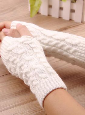 NEW Women Hand Warmer Winter GlovesKnitting Faux Wool Mitten