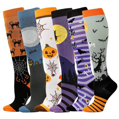 HYSAIXIA brand Halloween New Compression Socks Calf Pressure