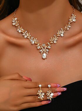 3pcs New Fashion Necklace Sets for Women Waterdrop Collar Ch