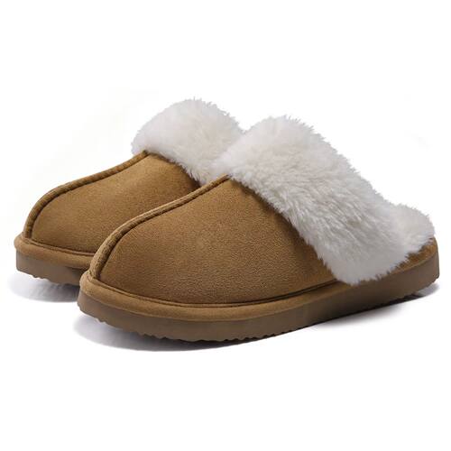 Comwarm Winter Fluffy Fur Slippers for Women Warm New Home S