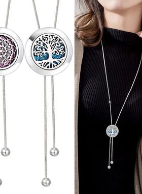 Aromatherapy Necklace Diffuser Pendant Locket Snake Chain Lo