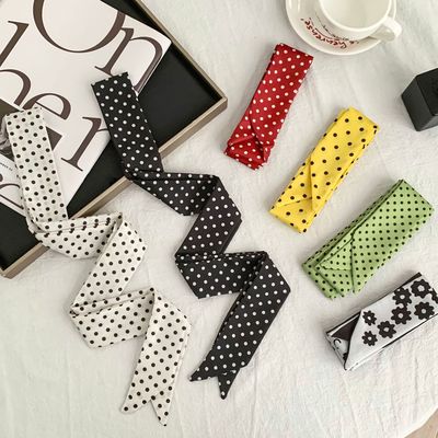 Floral Print Silk Square Scarf Women Soft Satin Kerchief Hai