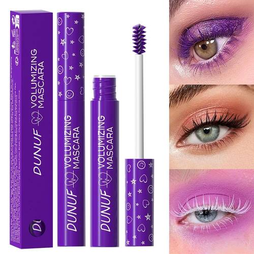 Purple Green Eyelashes Mascara Christmas Stage Makeup Colore