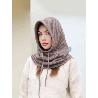 A Women Winter Beanie Hats One-Piece Knit Balaclavas Mask  N
