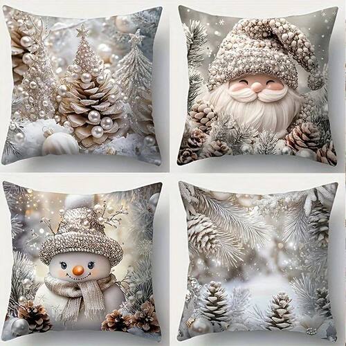 Home Decor Festive Christmas Decorative Cushion with Santa &