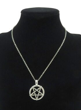 Goth Wicca Witch Pentacle Amulet Pentagram Pendant Women Nec