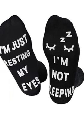 Men Funny Socks Humor Word Printed Creative Hip Hop Street S