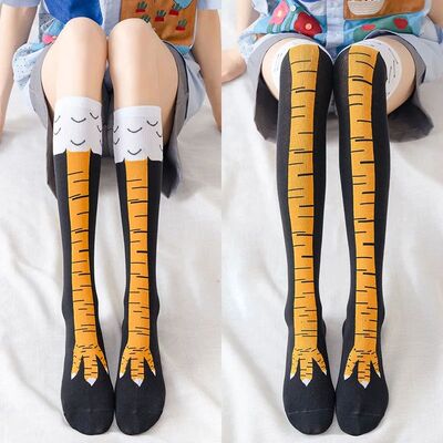 Funny Chicken Paw Stocking Over-knee Pressure Thin Leg Long