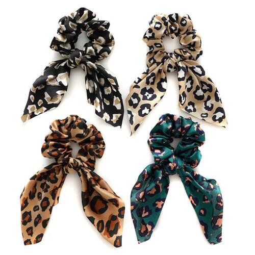 Rabbit Ears Elastic Hair Girl Scrunchie for Hair Leopard Pri