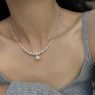 Design Neckl Pearl Female Clavicle Chain High Necklace Sense