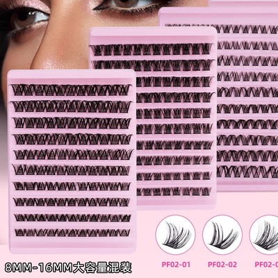 1Pair Magnetic Eyelashes Mix Style 3D False Lashes Waterproo