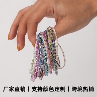 Water Diamond Brace Color Bracelet encrusted Elastic