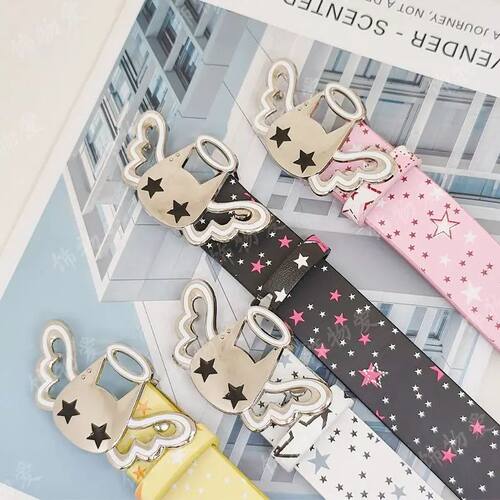 Cute Angel Belt - A Girl's Heart Overflows with Joy - Alloy