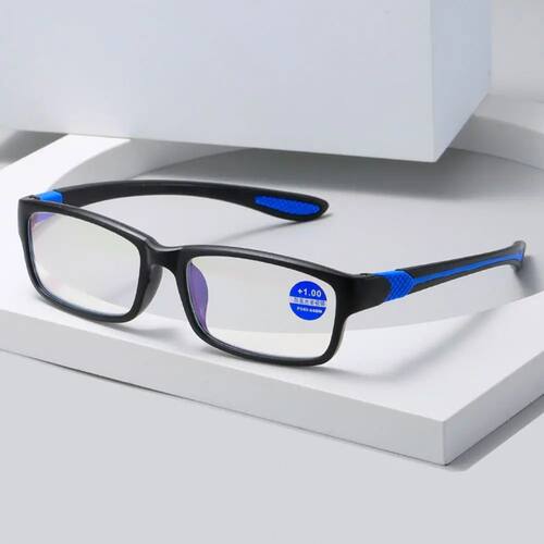 TR90 Sports Reading Glasses for Men Women Office Anti Blue L