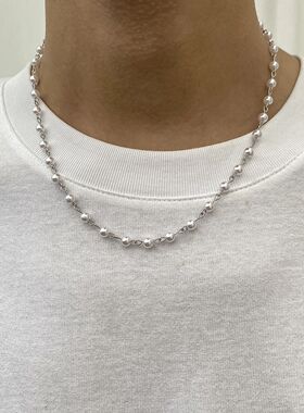 Small Imitation Pearl Beads Chain Short Choker Necklace for