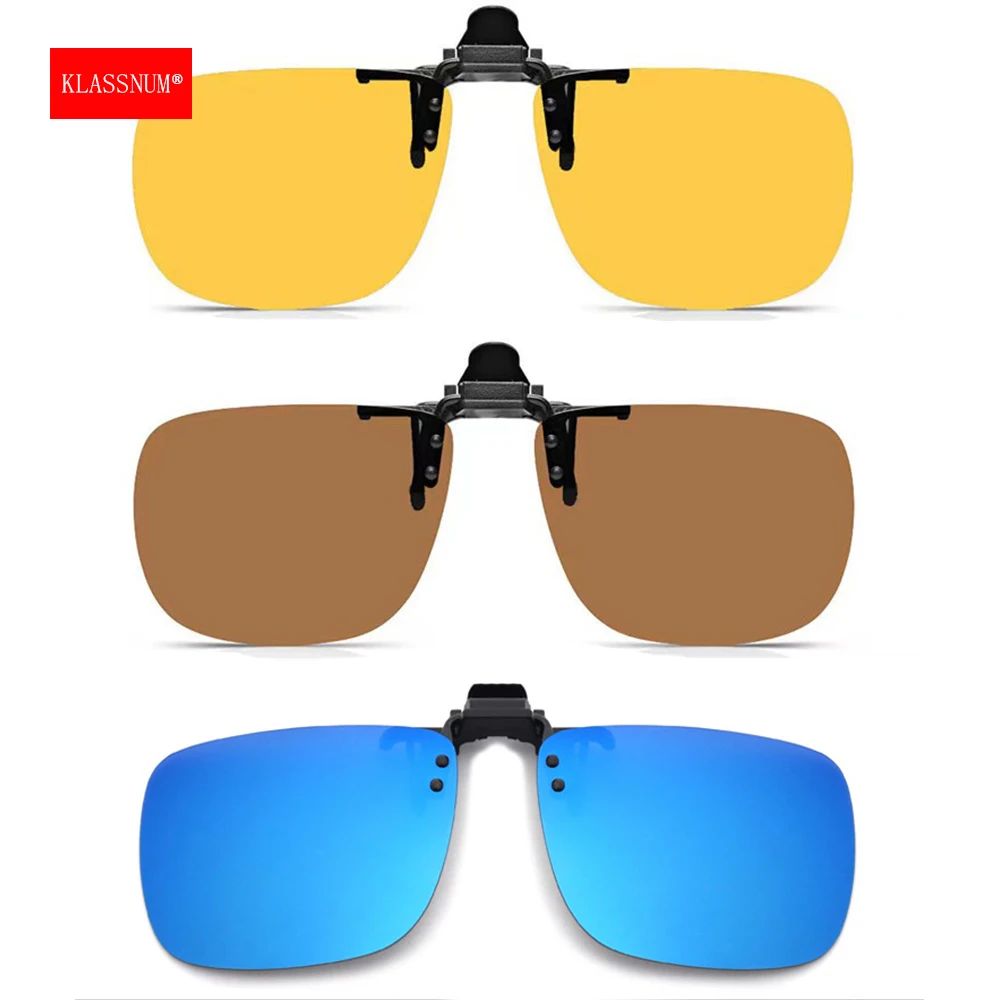 Men Polarized Sunglasses Clip Can Be Flipped Up Myopia Glass