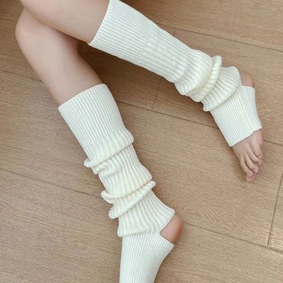 Long Socks for Women Stirrupped Leg Warmers Autumn Winter Ov