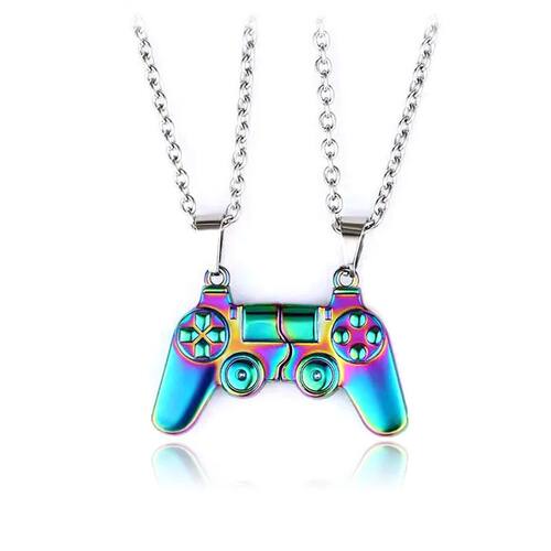 2 Pieces/set Friendship Couple Necklace Magnet Hip Hop Game