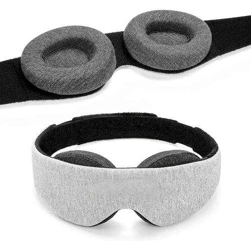 Black 3D Sleep Mask Memory Foam Eye Shade Breathable Eye Pat