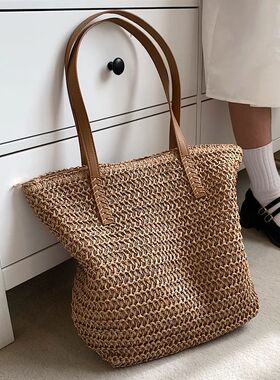 Hand-woven Women's Shoulder Handbag Bohemian 2024 SummerStra