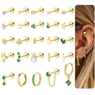 for Ear Drperfect Earrings Surgical Steel Ears 1pc Sensitive