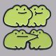 Lapel Frog Pin Brooch Enamel Badge Cute Funny Pines Bac