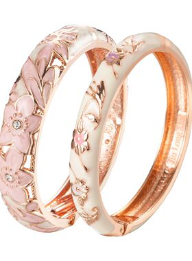Bangle For Women Double Enamel Bangle Set Cloisonne Women's