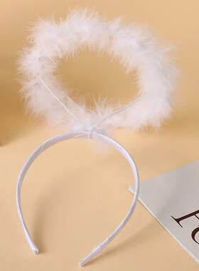 Gothic Angel Devil Headpiece with Colorful Feathers, Glamoro